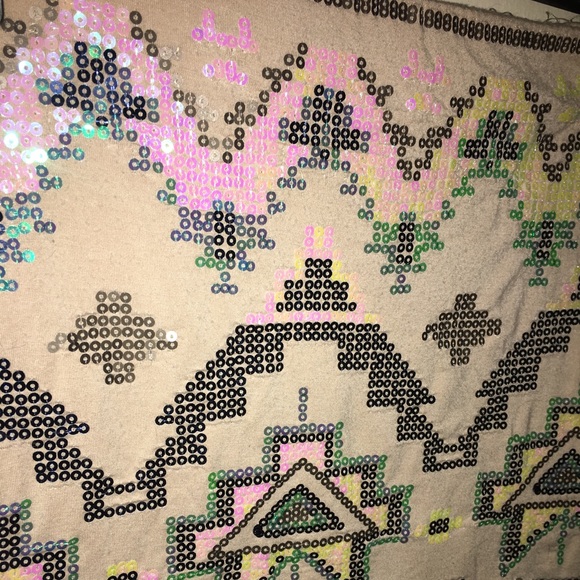 Sequin Iridescent Aztec Skirt - Picture 4 of 5